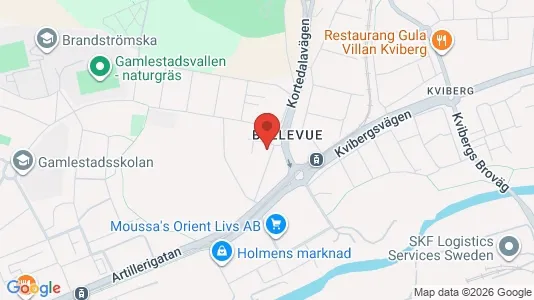 Lägenheter att hyra i Göteborg Östra - kort over placeringen