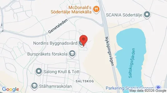 Lägenheter att hyra i Södertälje - kort over placeringen