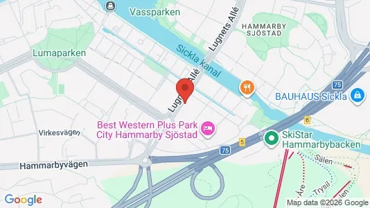 Lägenheter till salu i Hammarbyhamnen - Bild från Google Street View