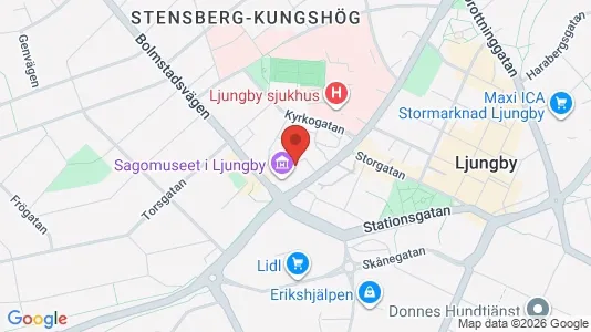 Lägenheter att hyra i Ljungby - Bild från Google Street View