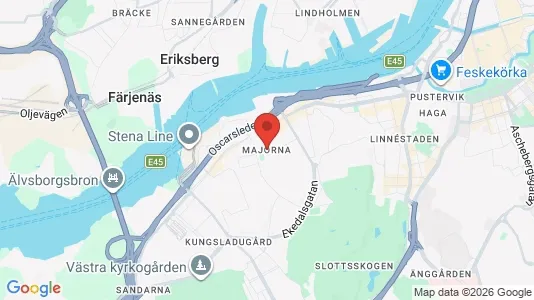 Rum att hyra i Majorna-Linné - Bild från Google Street View