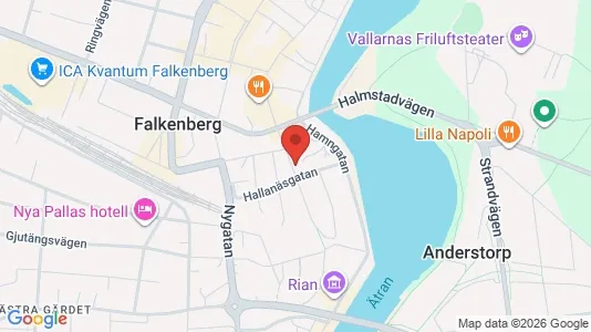 Bostadsrätter till salu i Falkenberg - Bild från Google Street View