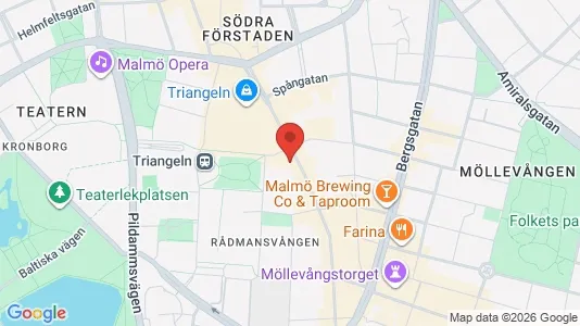 Lägenheter att hyra i Malmö Centrum - kort over placeringen