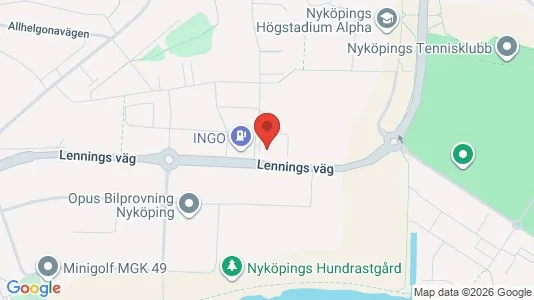 Lägenheter att hyra i Nyköping - kort over placeringen