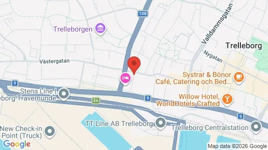Lägenheter att hyra i Trelleborg - kort over placeringen