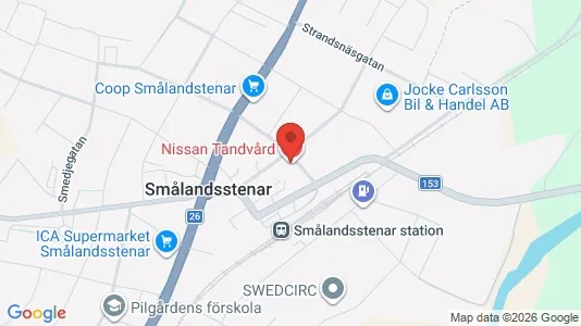 Lägenheter att hyra i Gislaved - kort over placeringen