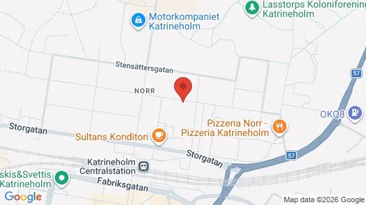 Lägenheter att hyra i Katrineholm - kort over placeringen