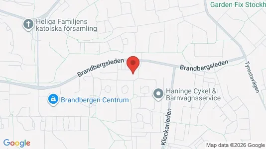 Lägenheter att hyra i Haninge - kort over placeringen