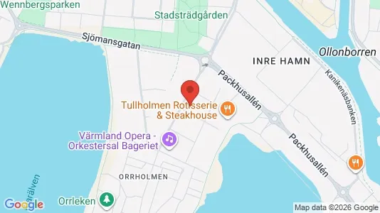Lägenheter att hyra i Karlstad - kort over placeringen