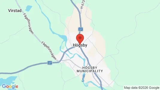 Tomter till salu i Högsby - Bild från Google Street View