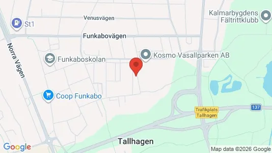 Bostadsrätter till salu i Kalmar - kort over placeringen
