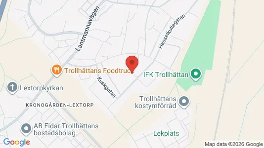 Lägenheter att hyra i Trollhättan - kort over placeringen