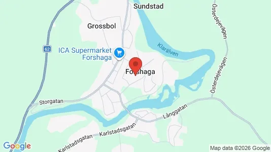 Hus till salu i Forshaga - Bild från Google Street View