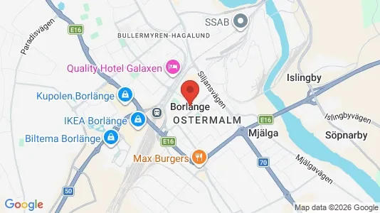 Tomter till salu i Borlänge - Bild från Google Street View