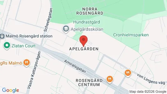 Bostadsrätter till salu i Malmö Centrum - kort over placeringen