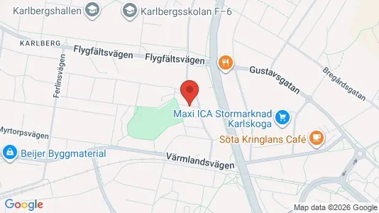 Bostadsrätter till salu i Karlskoga - kort over placeringen
