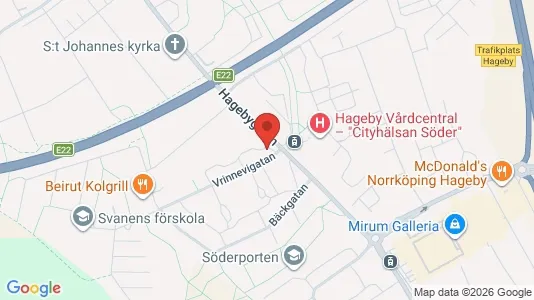 Lägenheter att hyra i Norrköping - kort over placeringen