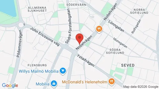 Lägenheter att hyra i Malmö Centrum - kort over placeringen