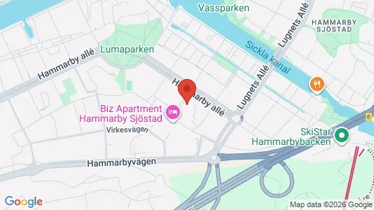 Lägenheter att hyra i Hammarbyhamnen - Bild från Google Street View