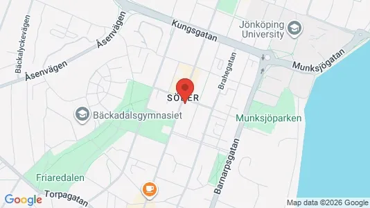 Lägenheter att hyra i Jönköping - kort over placeringen