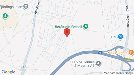 Lägenheter att hyra i Borås - kort over placeringen