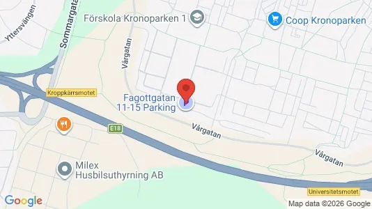 Lägenheter att hyra i Karlstad - kort over placeringen