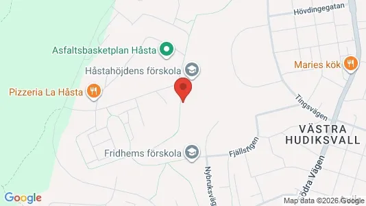 Lägenheter att hyra i Hudiksvall - kort over placeringen