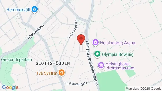 Lägenheter att hyra i Helsingborg - kort over placeringen
