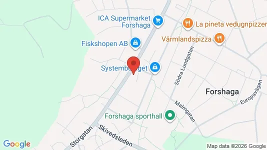 Lägenheter att hyra i Forshaga - kort over placeringen