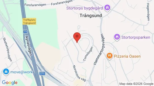 Lägenheter att hyra i Huddinge - kort over placeringen