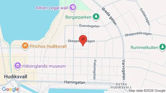 Lägenheter till salu i Hudiksvall - Bild från Google Street View