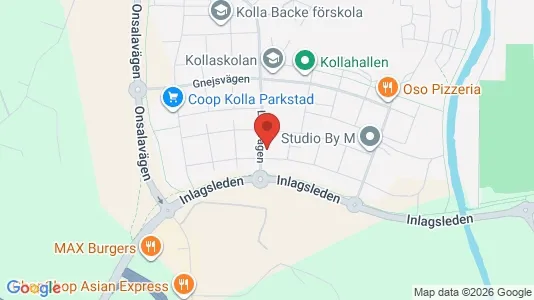 Bostadsrätter till salu i Kungsbacka - kort over placeringen