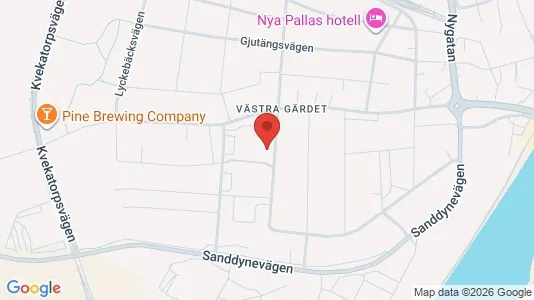 Bostadsrätter till salu i Falkenberg - kort over placeringen