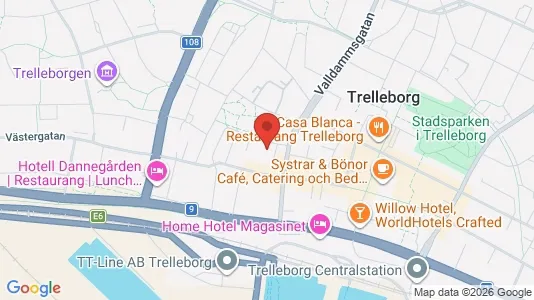 Lägenheter till salu i Trelleborg - kort over placeringen