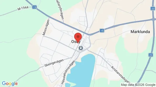 Hus att hyra i Osby - Bild från Google Street View