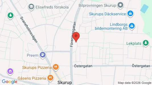 Lägenheter att hyra i Skurup - kort over placeringen