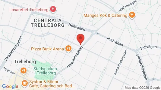 Lägenheter att hyra i Trelleborg - kort over placeringen
