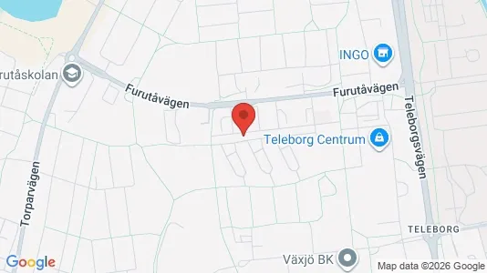 Lägenheter att hyra i Växjö - kort over placeringen