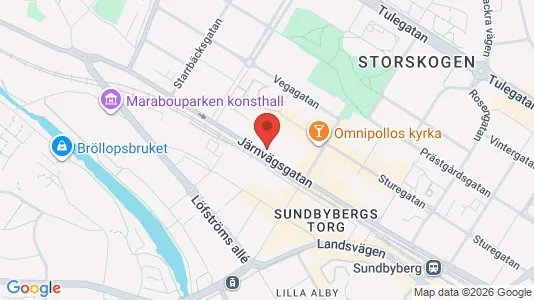 Lägenheter att hyra i Sundbyberg - kort over placeringen