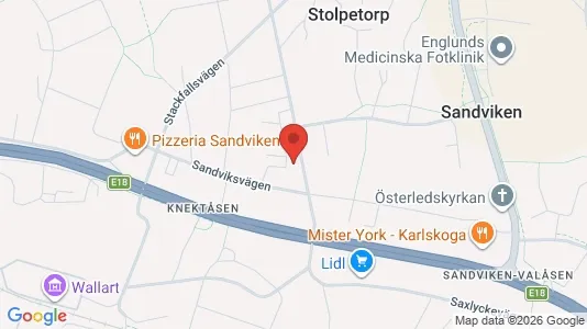 Bostadsrätter till salu i Karlskoga - kort over placeringen