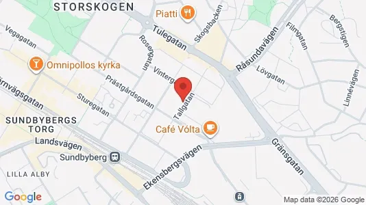 Bostadsrätter till salu i Sundbyberg - kort over placeringen