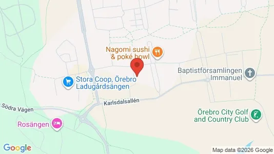 Bostadsrätter till salu i Karlstad - kort over placeringen
