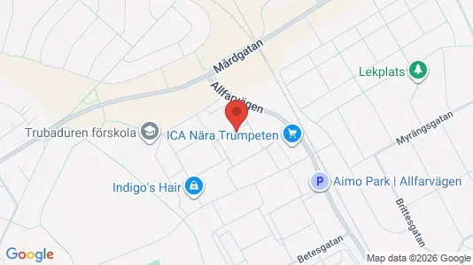 Bostadsrätter till salu i Borlänge - kort over placeringen