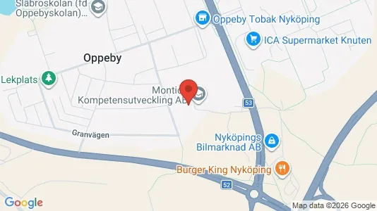 Lägenheter att hyra i Nyköping - kort over placeringen