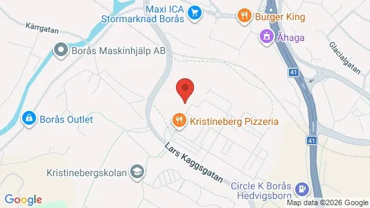 Lägenheter att hyra i Borås - kort over placeringen