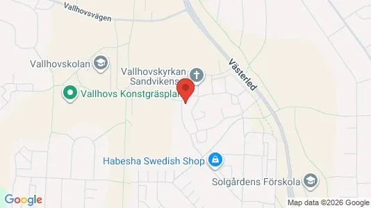Lägenheter att hyra i Sandviken - kort over placeringen
