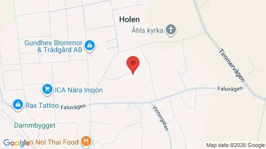 Lägenheter att hyra i Leksand - kort over placeringen