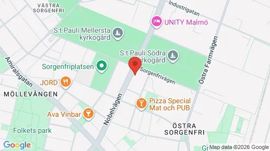 Lägenheter att hyra i Malmö Centrum - kort over placeringen