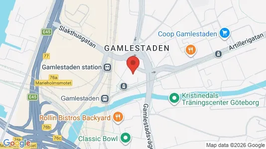 Lägenheter att hyra i Göteborg Östra - kort over placeringen