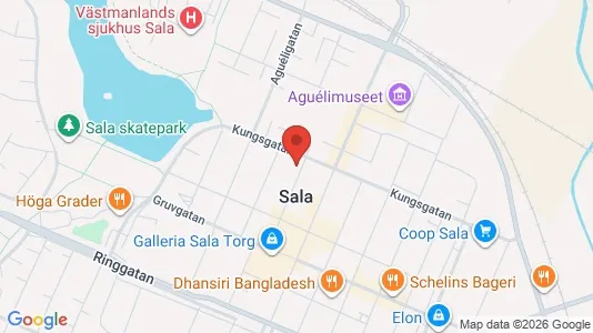 Lägenheter att hyra i Sala - kort over placeringen
